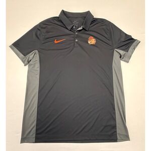 Oregon State Beavers OSU Nike Polo Shirt Men XL Black Gray Dri-Fit Golf Athletic